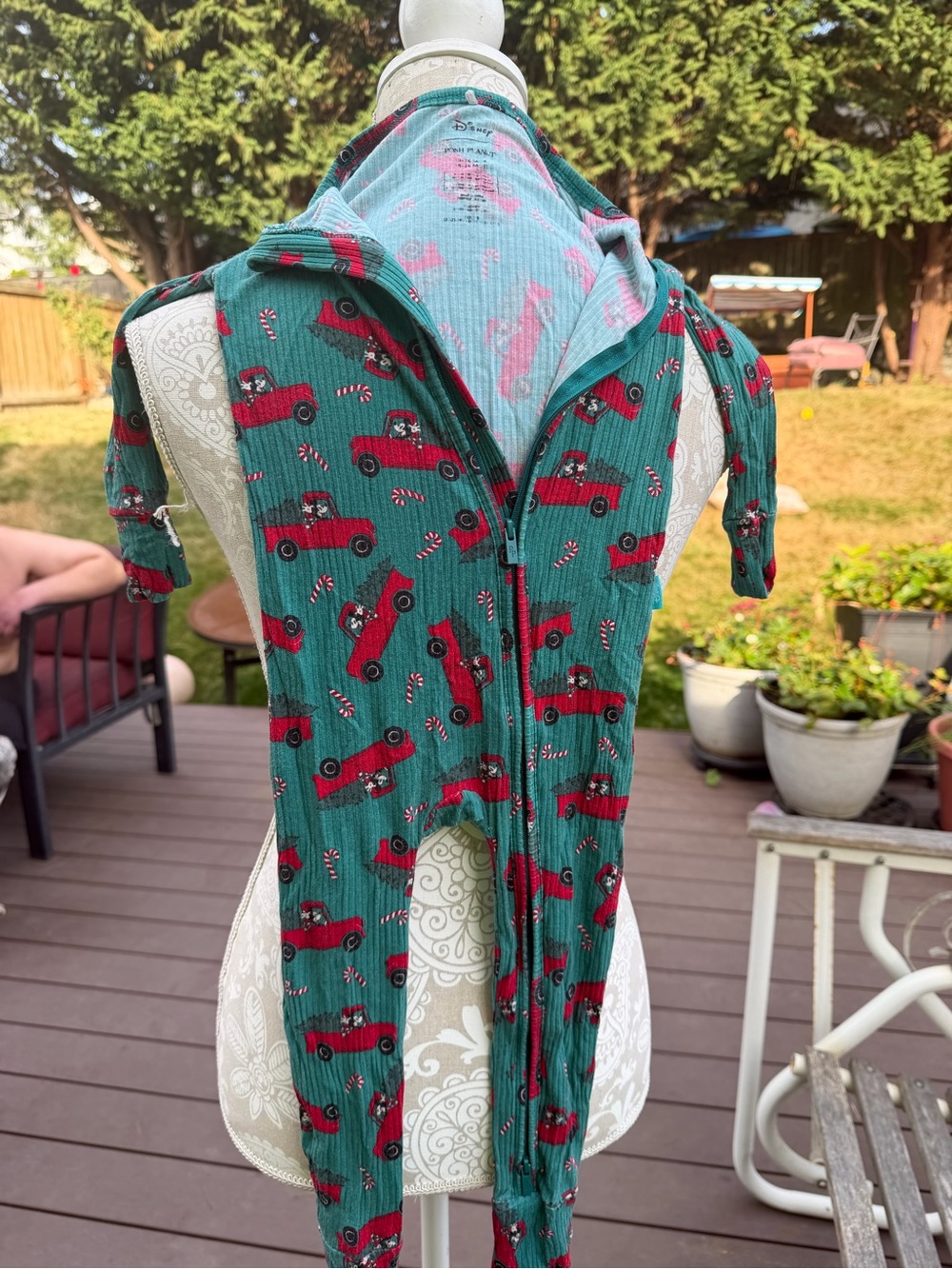 Disney x Posh Peanut Mickey Christmas Truck Pajamas 9-12M